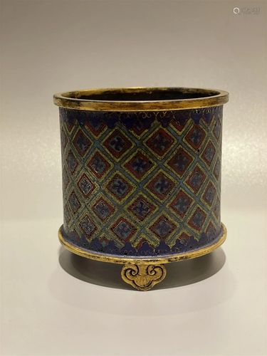 A Cloisonne Brushpot