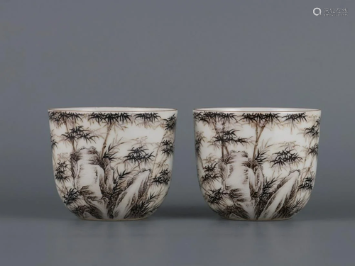 A Pair of Porcelain Cups