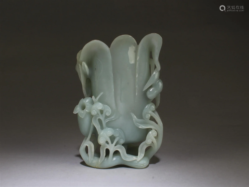 Chinese Carved Jade Vase