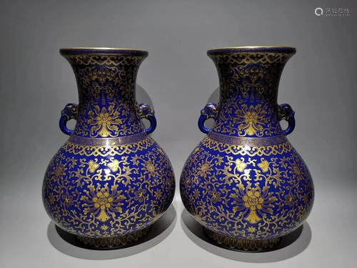 A Pair of Porcelain Vases