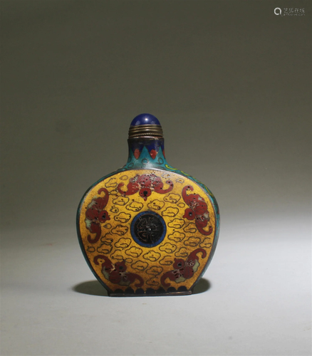 A Cloisonne Snuff Bottle