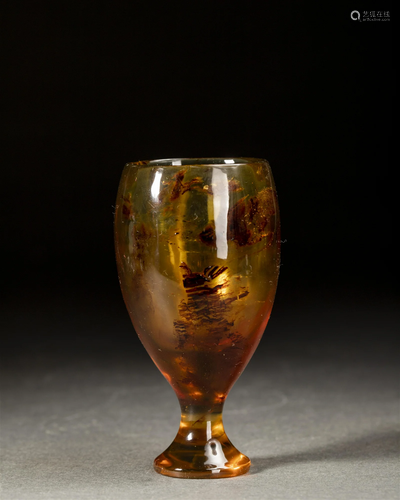 An Amber Wine Cup