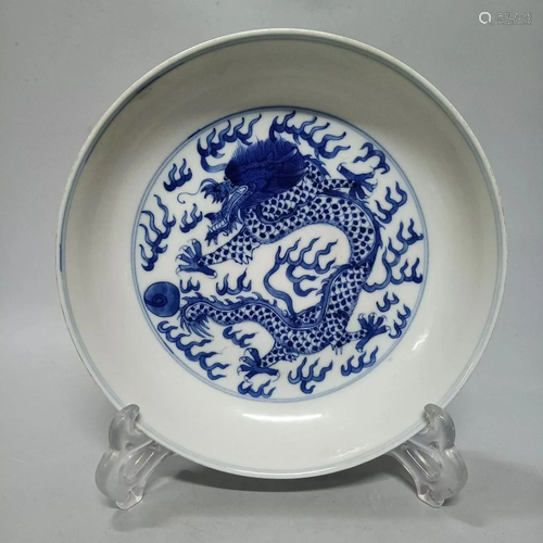 A Blue & White Porcelain Plate