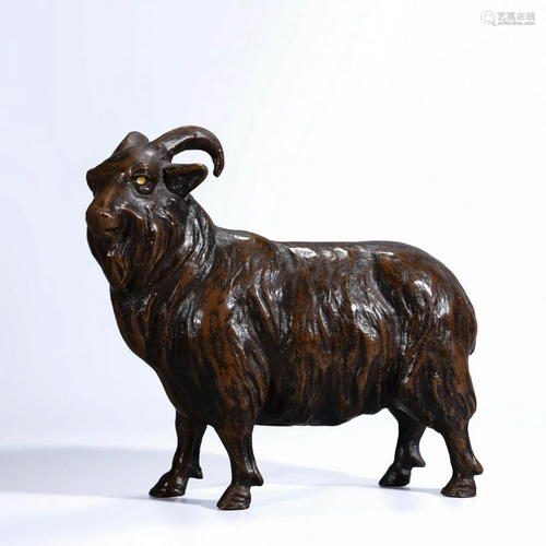 BRONZE RAM ORNAMENT