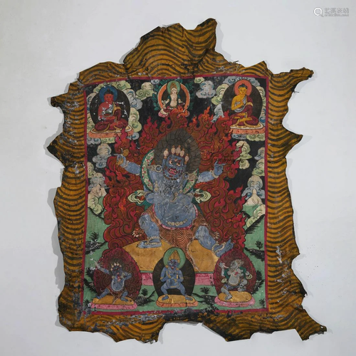 Tangka, Tibet traditional Mahakala art