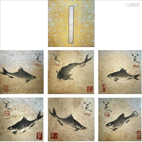 Chinese fishes painting