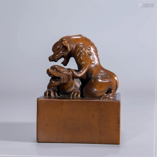 QING DYN. BOXWOOD BEAST SEAL