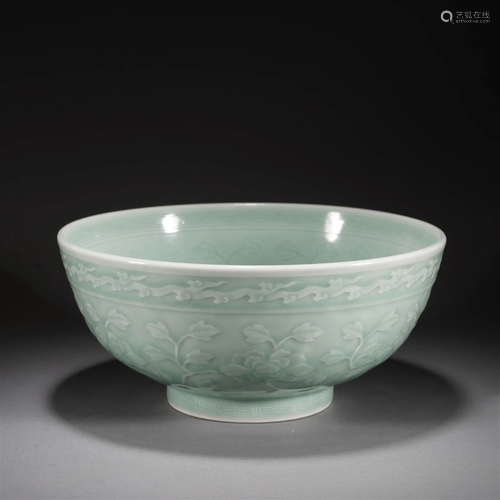 Skyblue glazed bowl