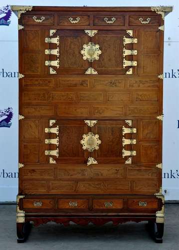 A Korean cabinet, Nong, Late 19th century/early 20th the mai...