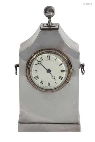 Silver Mantel Clock