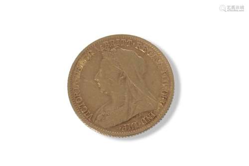 Victorian half sovereign dated 1900