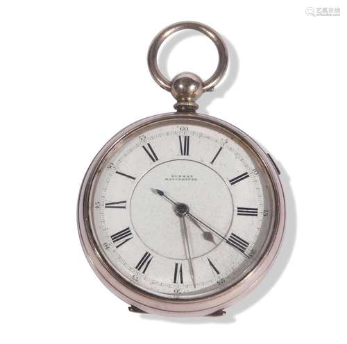 9ct gold open face pocket watch by Berman of Manchester, a c...