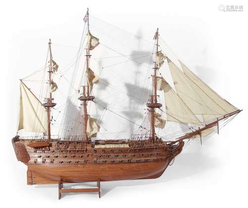 Very large scale scratch built model of Nelsons Flag Ship Th...