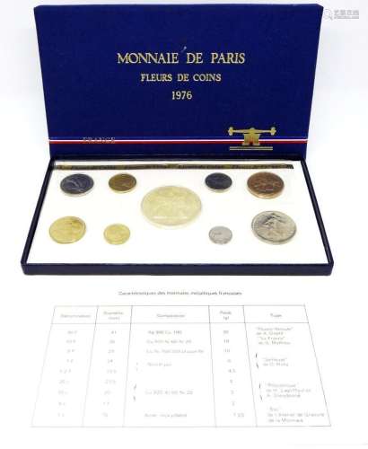 Coffret Monnaie de Paris, série de pièces françaises "f...