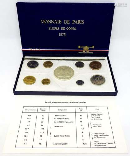 Coffret Monnaie de Paris, série de pièces françaises "f...