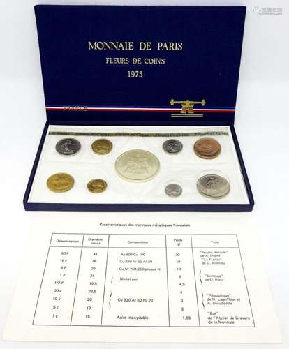 Coffret Monnaie de Paris, série de pièces françaises "f...