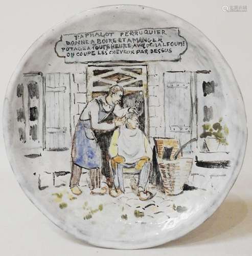 Le Clos de Joye - Orléans,Assiette decorative en faience à d...