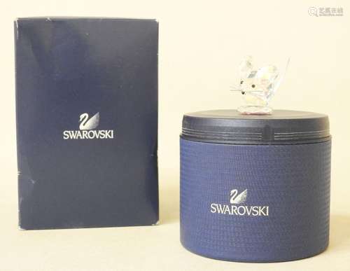 SWAROVSKI,Souris en cristal avec boite d'origine.,H.: 3 cm.,...