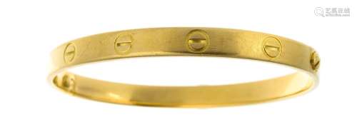 CARTIER<br />
 Bracelet “Love” en or. Signée et numérotée. 3...