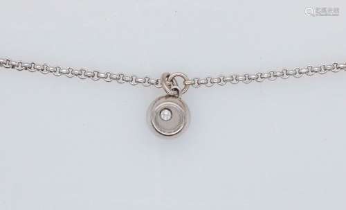 CHOPARD<br />
Bracelet “Happy diamond” en or gris avec un ch...