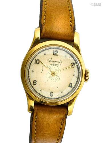 BREGUET <br />
Réf 4993. Montre de dame en or <br />
Boîtier...