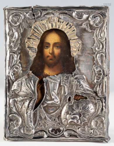Russian icon from the mid-19th century.  "Christ Pantoc...