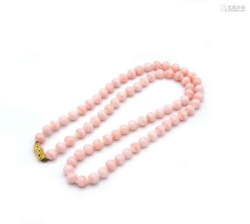 COLLANA CON SFERE ROSA,lunghezza cm 32