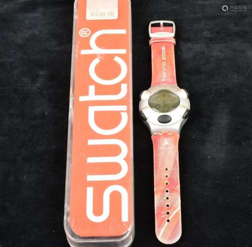 OROLOGIO SWATCH,modello Beat in alluminio, completo di astuc...