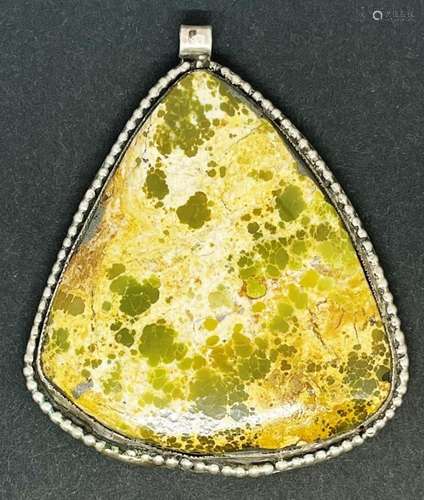 MASSIVE STERLING PENDANT WITH POLISHED