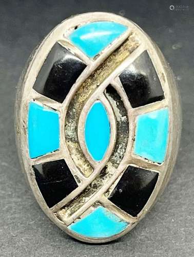 MEN S SOUTHWESTERN STERLING RING WITH