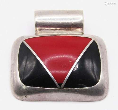 MEXICO STERLING RECTANGLE PENDANT/SLIDE