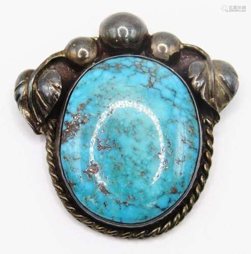 SOUTHWESTERN STERLING PENDANT WITH LARGE