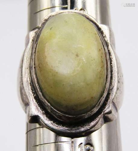 MEXICO STERLING MEN S RING WITH OFF WHITE