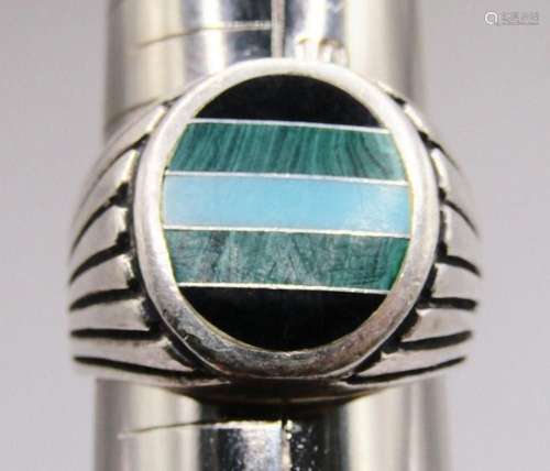 SIZE 10.5 SOUTHWESTERN STERLING MEN S RING WITH