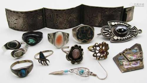 NAVAJO/STERLING JEWELRY PARTS/REPAIR LOT