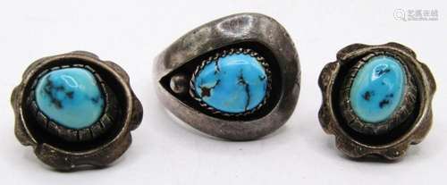 Native American Sterling Turquoise Ring