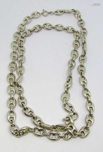 32 INCH STERLING LINKED NECKLACE/CHAIN