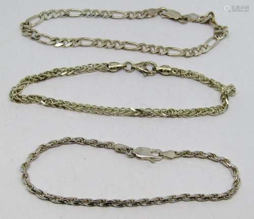 2-ITALY STERLING THIN BRACELETS: DIFF LENGTHS/