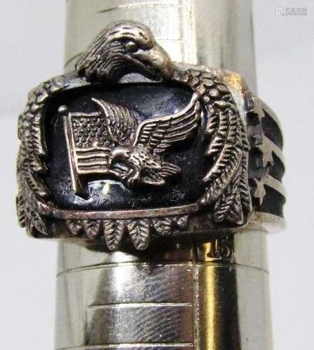 SIZE 12 MEN S "GOD BLESS AMERICA RING: WITH