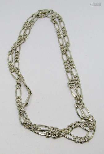 30 INCH MEN S STERLING FIGARO NECKLACE/CHAIN