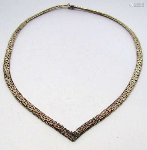 ITALY STERLING WOVEN STYLE NECKLACE