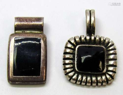 2-STERLING PENDANTS/SLIDES (1)MARKED ATI