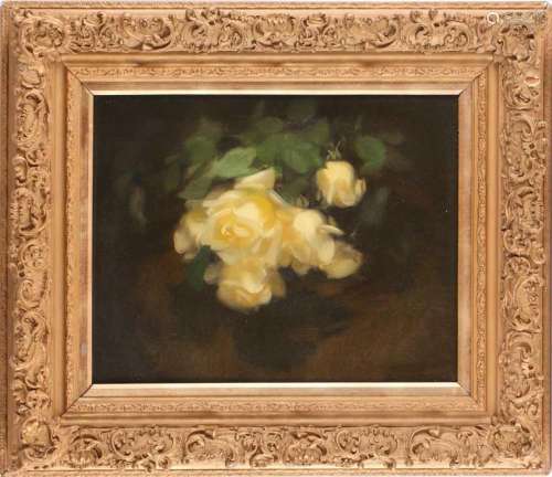 Stuart Park (1862-1933) Scottish, 'Yellow Roses', st...