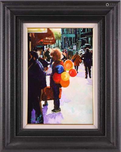 Graham Elliott (contemporary), 'Lady with Balloons, Amst...