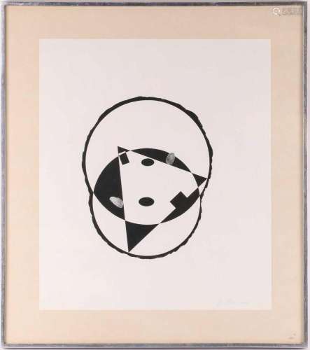 † Bernard Cohen (b.1933) British, abstract study, 1975, goua...