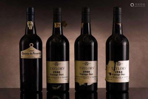 Four bottles of vintage port, comprising Taylor's 1985 (...