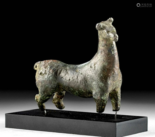 Hellenistic / Roman Bronze Deer Figural