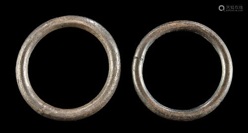 1st C. Roman Silver Finger Rings - Wearable!