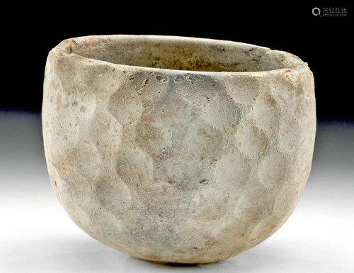 Sasanian Glass Bowl Dimpled Surface