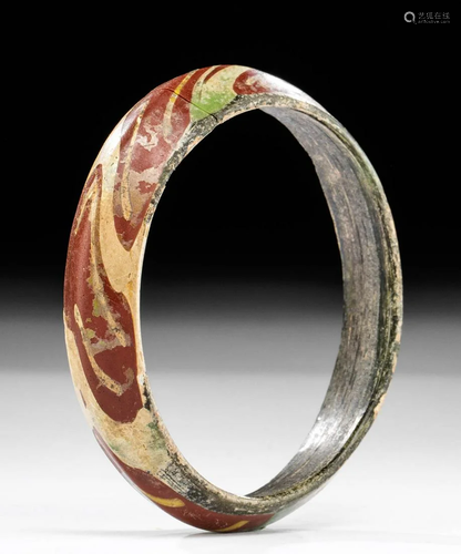 6th C. Islamic / Byzantine Painted Glass Bracelet